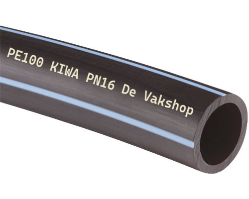 PE-100 slang met KIWA Keur PN16