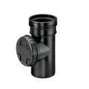 PP OntstoppingsT-stuk met deksel mof-spie