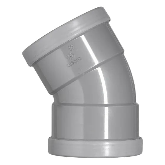PVC Bocht machet 30gr mof/mof