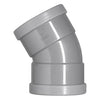 Martens PVC bocht 30° met manchet - mof/mof - voorbeeldfoto, model kan afwijken
