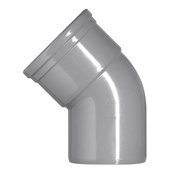 PVC Bocht machet 45gr mof/spie