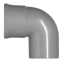 PVC Bocht machet 87(90)gr mof/spie