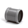PVC overschuifmof - twee manchetverbindingen - productfoto