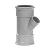 Martens PVC T-stuk 45° - twee manchetten en lijmaftakking - productfoto