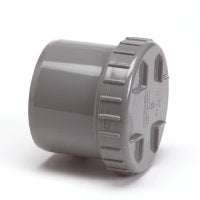 Schroefdeksel, PVC,Eindstop