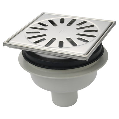 Aquaberg 4315 vloerput 150 × 150 mm - onderuitloop 50 mm - voorbeeldfoto