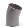 PVC lijmbocht 22,5° - mof/spie - productfoto