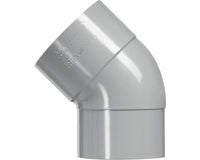 Lijmbocht, PVC, 1 x Lijmmof, 45 graden