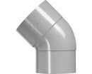 Lijmbocht, PVC, 1 x Lijmmof, 45 graden