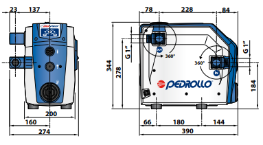 Pedrollo DG PED 5 hydrofoorpomp