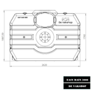 Platte watertank Easy 3000 liter