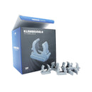 klembeugel 16 - 19mm - grijs per 100 stuks