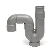 sifon PVC universeel  p en s aansluiting 2xLM