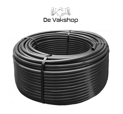 druppelslang 16 mm - 25 m, 10 l/uur - zwart - Zwart