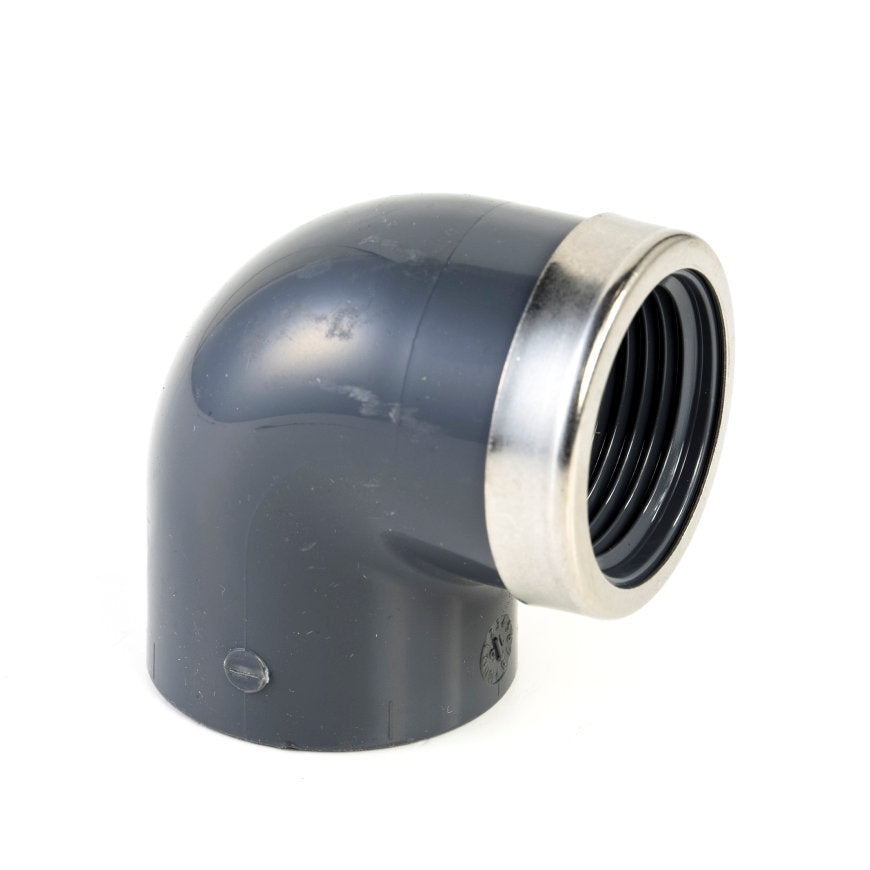 VDL PVC knie 90 graden met binnendraad + Ring