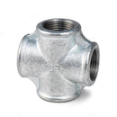GF cross piece 90°, galvanized, 4x internal thread,