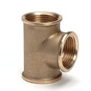 Screw T-piece 90°, brass, 3x female thread