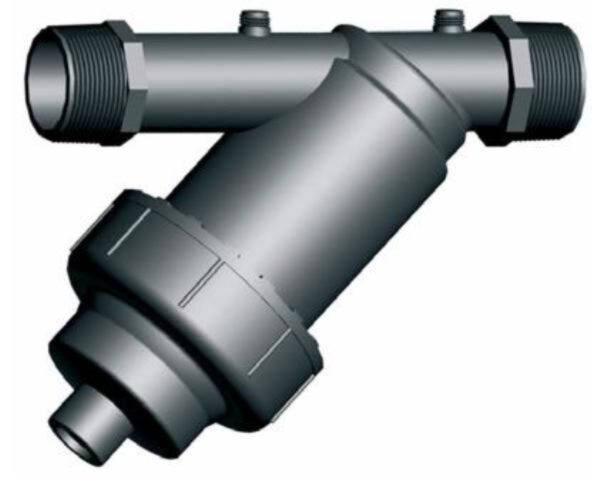 Smal gaasfilter 3/4" 125 micron, zonder aftap,Max door laat 4m3/uur