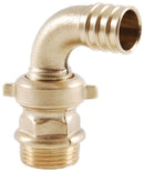 Haakse 3-delige slangkoppeling met vleugelmoer