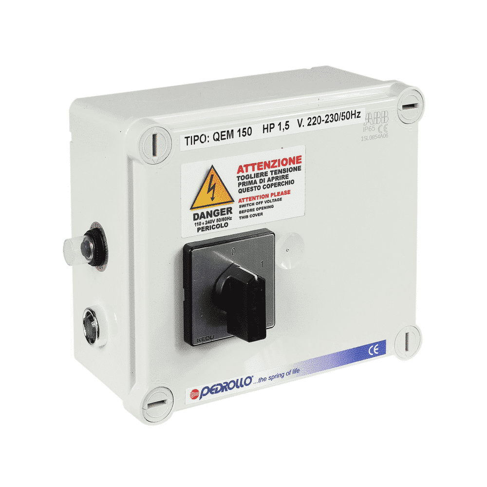 QEM/3 junction box for 3SRm Pedrollo borehole pump