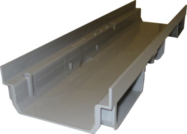 PVC drain gutter grey
