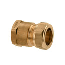 schroefkoppeling, messing, binnendraad x knel