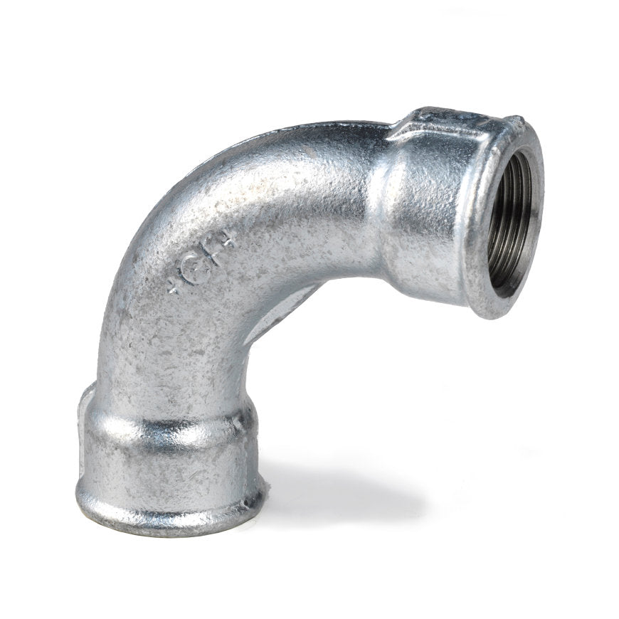 GF bend 90°, galvanized, 2x female thread,