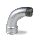 GF bend 90°, galvanized, female thread x male thread,