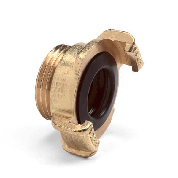Brass quick coupling with male thread