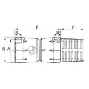 Messing terugslagklep