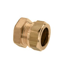 Bonfix end cap, brass, compression