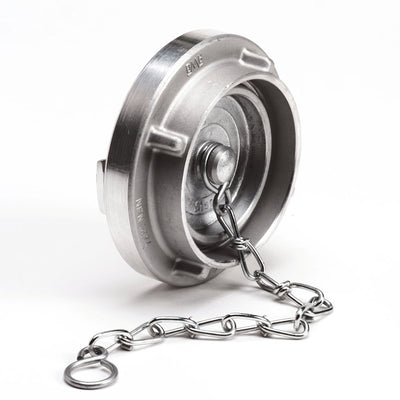 Storz blindkap met ketting - aluminium