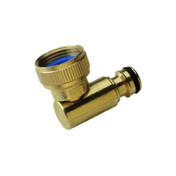 Tap connection brass 90° ¾" female thread x click