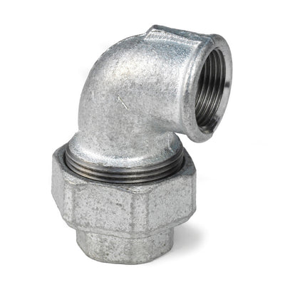 GF haakse koppeling conisch - 2× binnendraad - gegalvaniseerd - productfoto