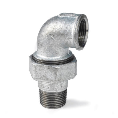 GF haakse koppeling conisch - binnen- × buitendraad - gegalvaniseerd - productfoto