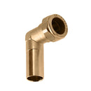 Bonfix plug-in knee, brass, compression x external