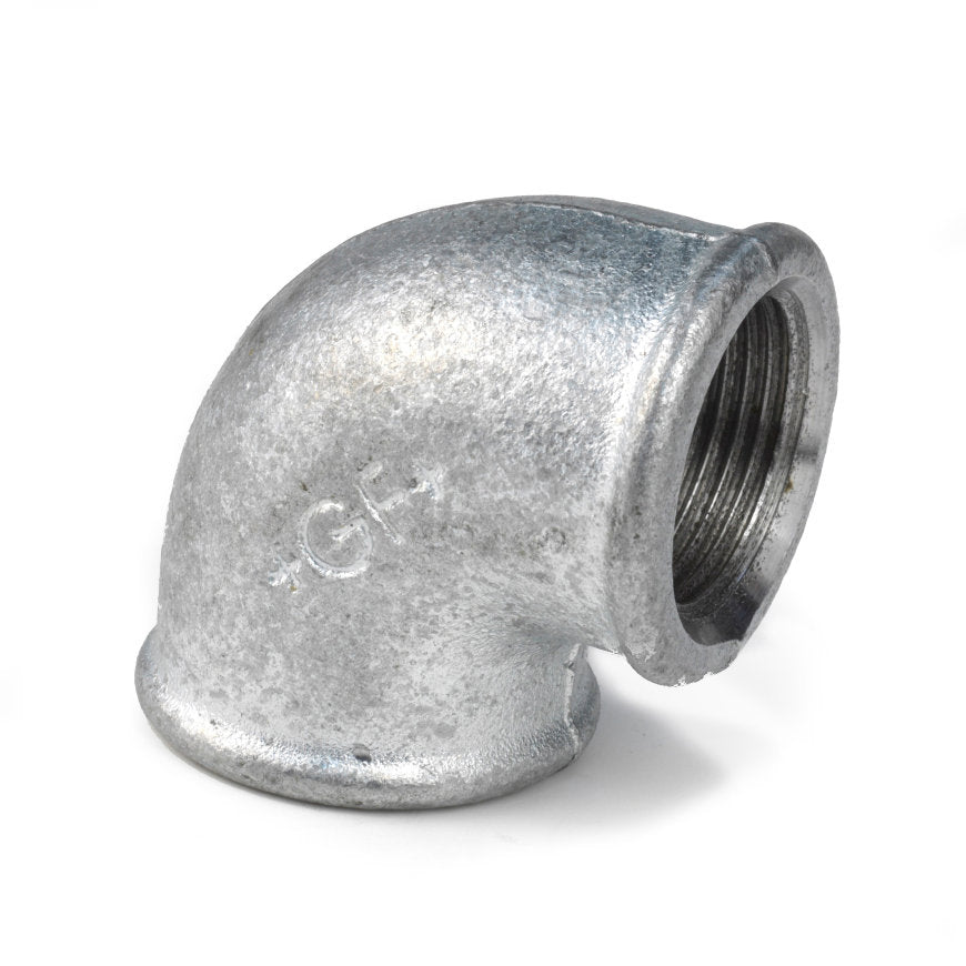 GF knee 90°, galvanized, 2x internal thread,