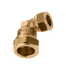 Bonfix reducer elbow 90°, brass, 2x compression