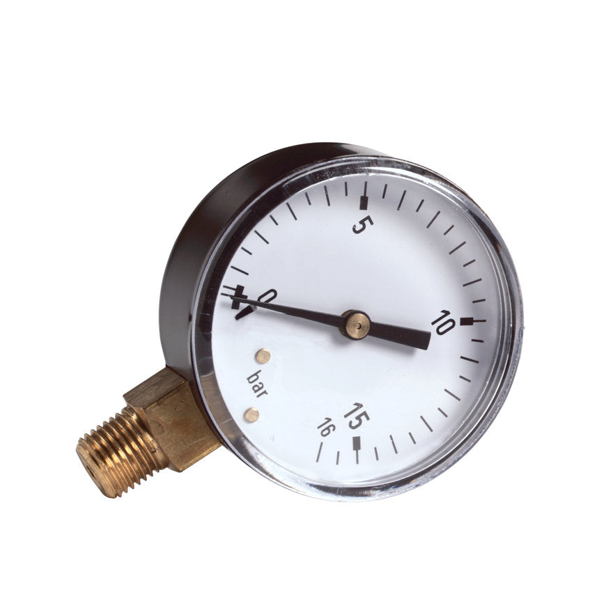 Pressure gauge 1/4" male thread Dry (without liquid)