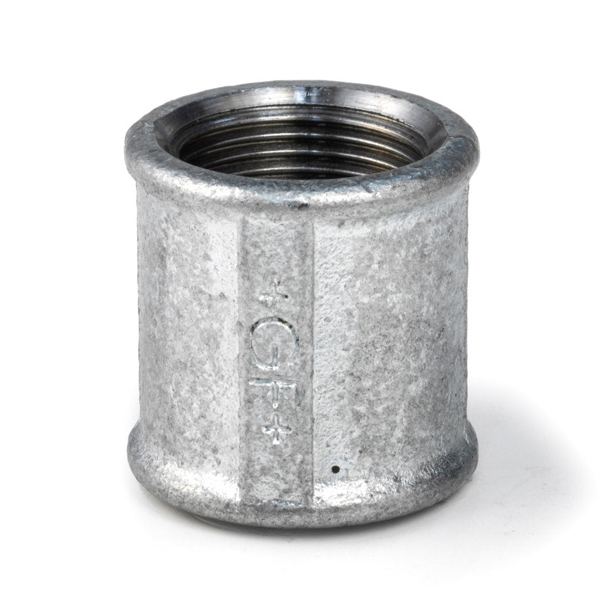 GF threaded socket smooth, galvanized, 2x female thread,