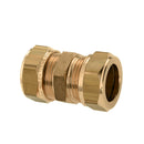 Bonfix compression coupling, brass, 2x compression
