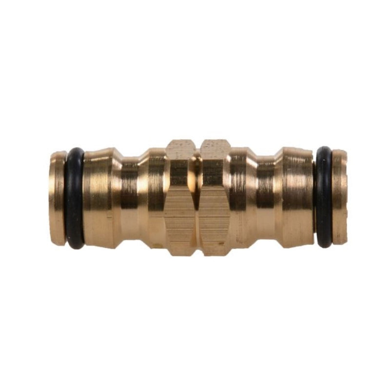 Hose coupling brass 2-way coupling piece
