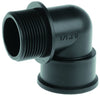 PP knie 90° - binnen- × buitendraad - productfoto