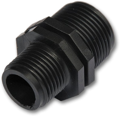 PP verloopnippel - 2× buitendraad - productfoto