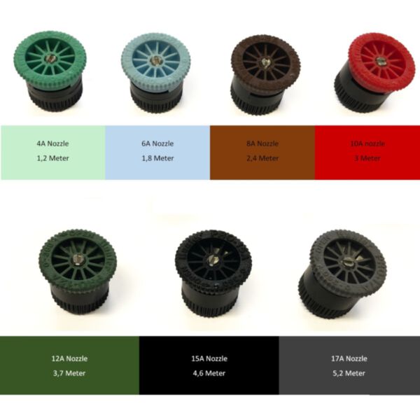 Nozzle instelbaar voor Hunter en Rainbird spoeiers