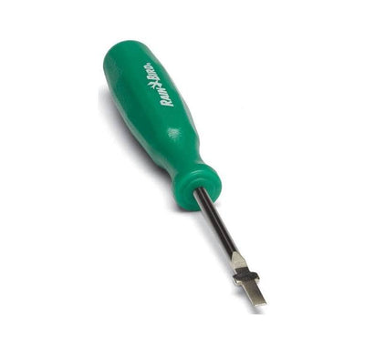 Rain Bird schroevendraaier met groen handvat en metalen vleugelblad voor rotorafstelling