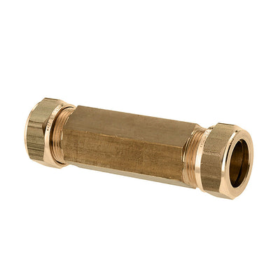 reparatiekoppeling, messing, 2x knel