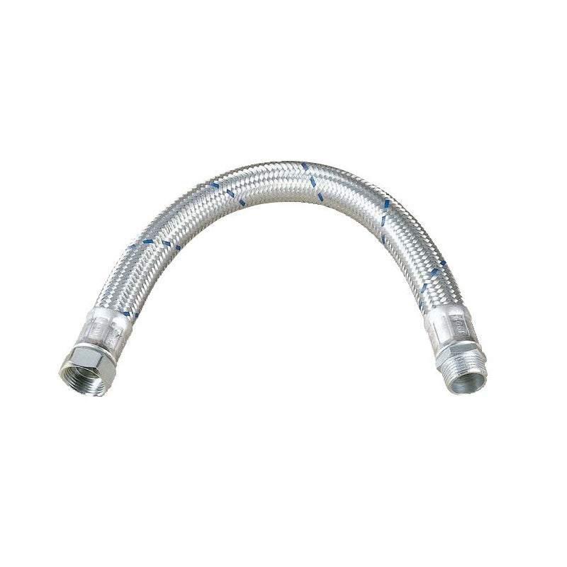 Hose with stainless steel AISI 304 braiding