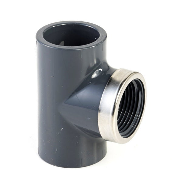 VDL PVC T-piece 90 degrees Internal thread (with and without ring)