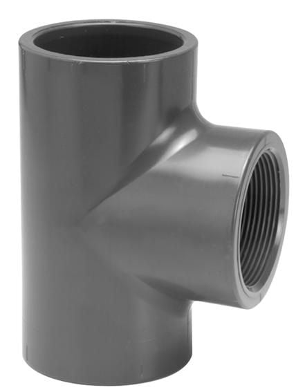 VDL PVC T-piece 90 degrees Internal thread (with and without ring)